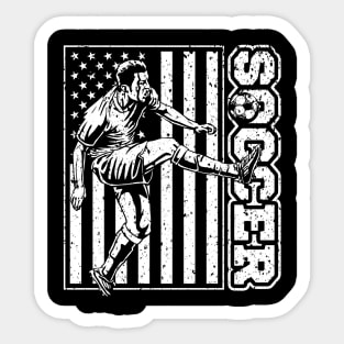 USA Soccer Player Sticker